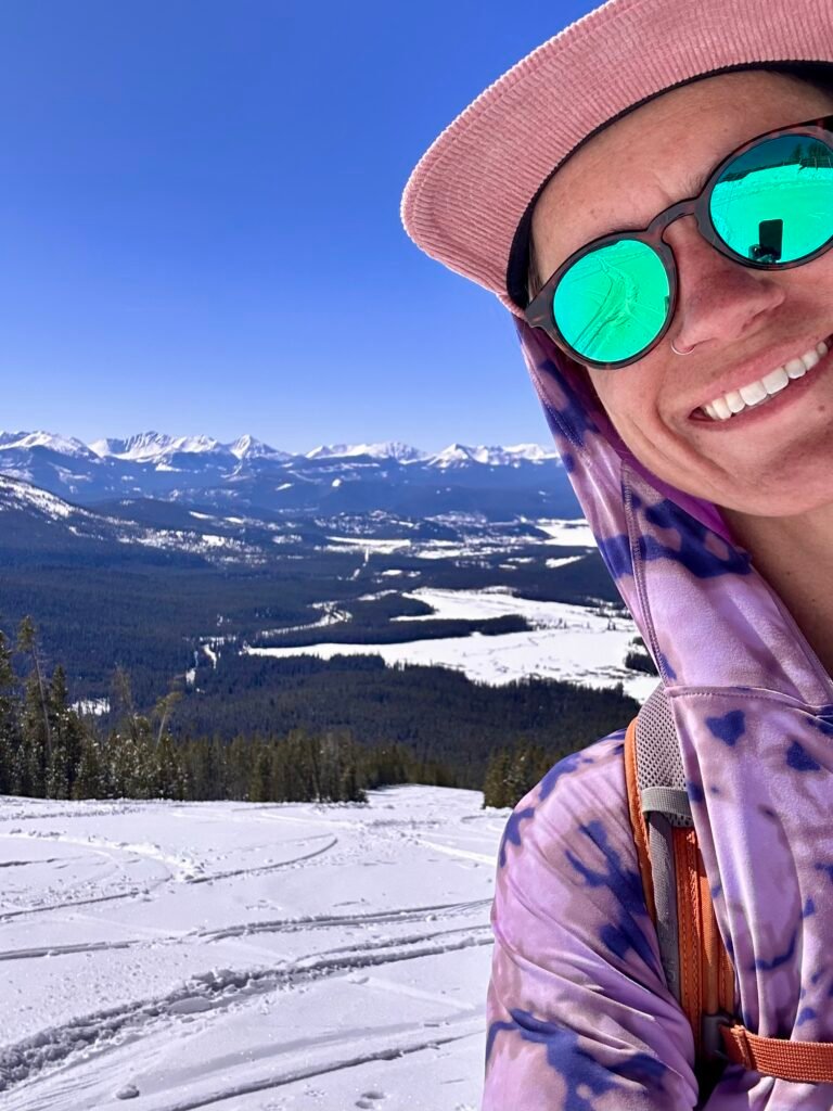 All smiles after skinning up the trails at Disco