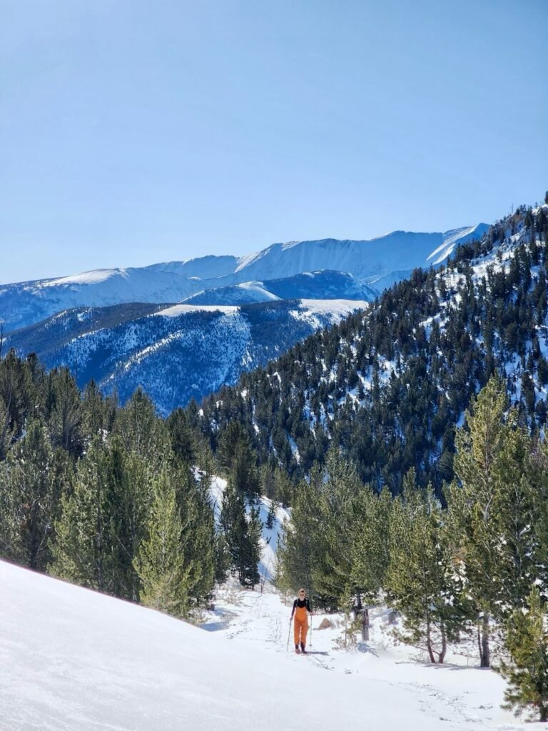 Skinning up one of the trails north of Georgetown