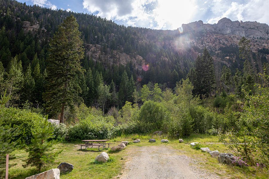 My favorite campsite at Lost Creek